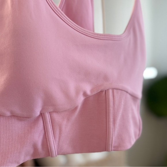 POPFLEX Plié Corset Crop Bralette – Bubblegum Pink | Size XL - Picture 3 of 9